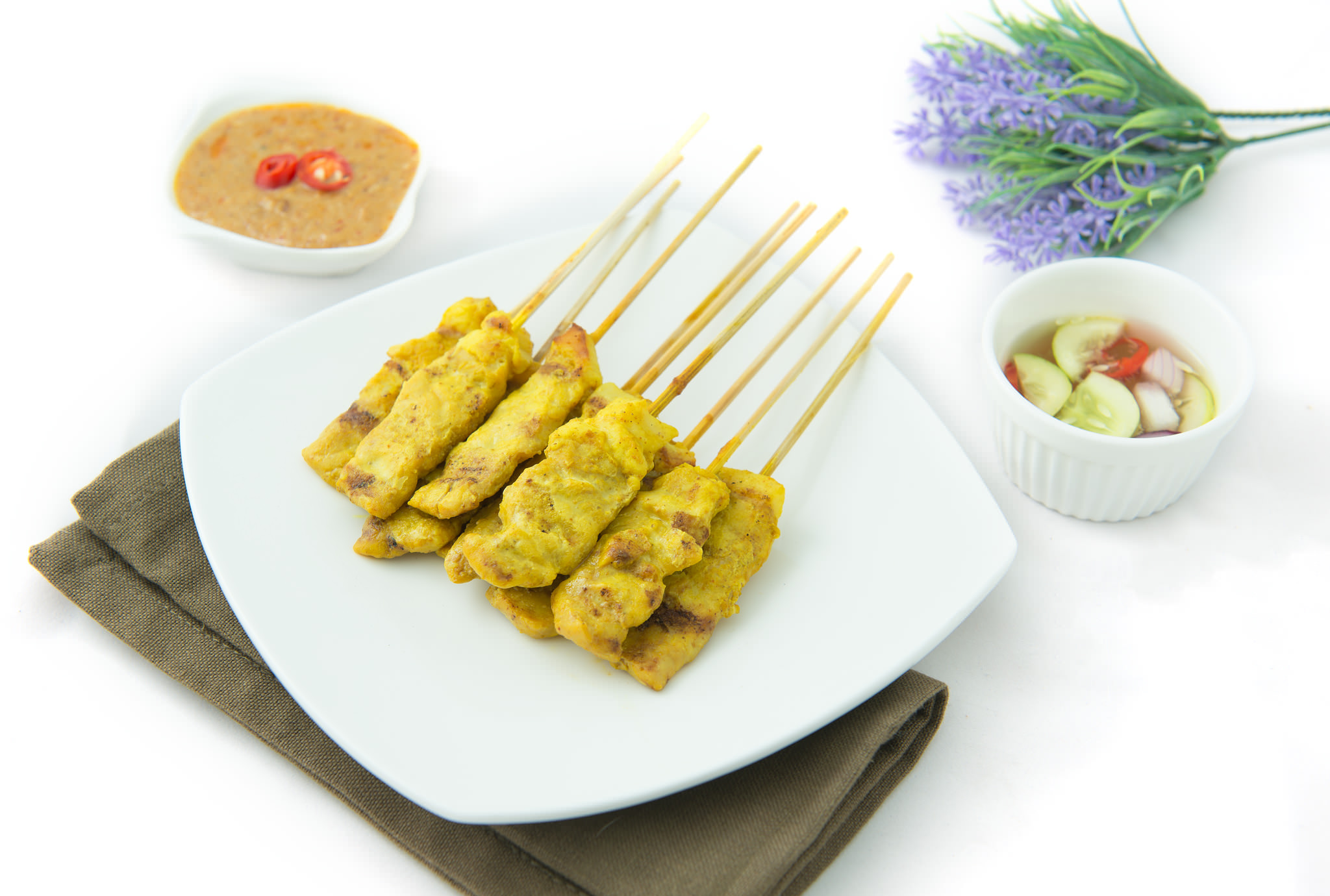 Pork Satay ( ถ่ายเมนู หมูสะเต๊ะ )